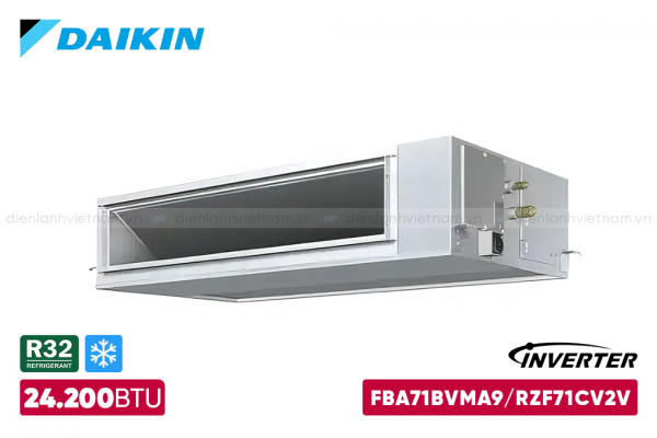 Điều Hòa Nối Ống Gió Daikin 1 Chiều Inveter 24.000 BTU FBA71BVMA9 (1 pha,có bơm)