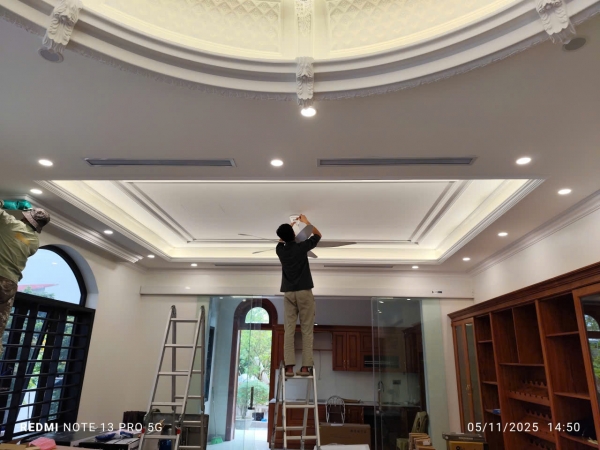 dự án lắp đặt hệ thống điều hòa Multi Daikin  căn biệt thự sang trọng tại Hải Dương