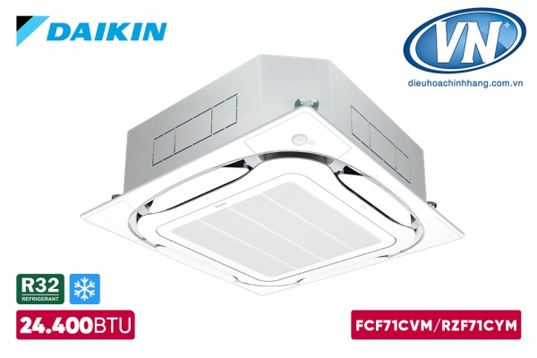 Điều Hòa Âm Trần Daikin Inverter 1 Chiều 24.400BTU FCF71CVM/RZF71CV2V (1 Pha)